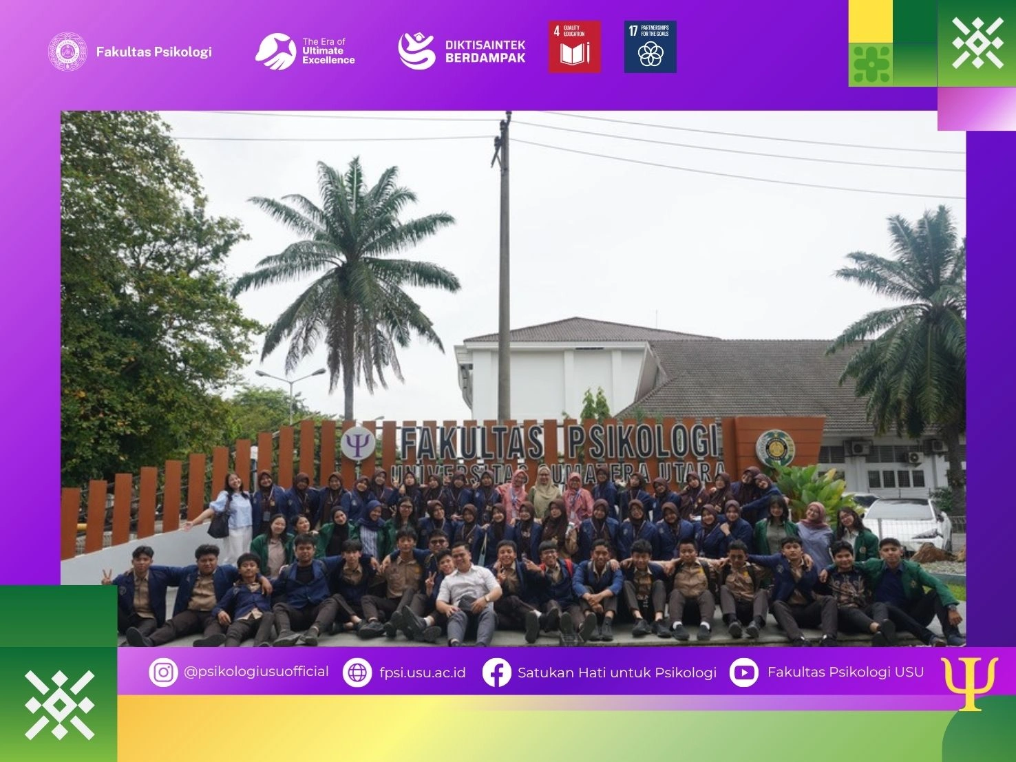 Kenalkan Fakultas Psikologi (Campus Tour) dan Kehidupan Perkuliahan kepada Siswa-Siswi SMA Swasta Al-Fityan Medan
